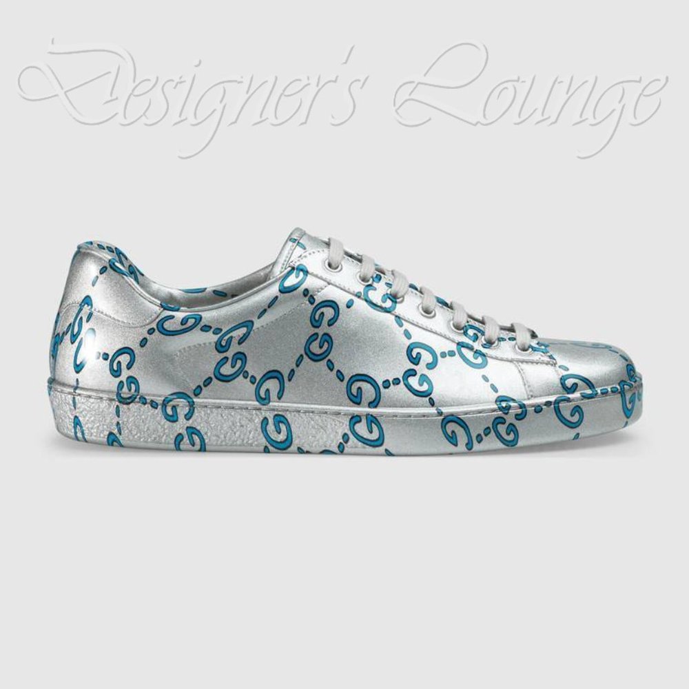 ⚡️SOLD! NIB GUCCI Ace GG Ghost Leather Sneakers - Picture 2 of 10